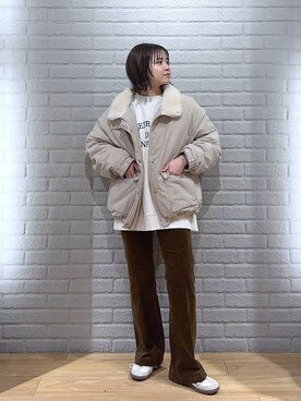 ヤスダ ナナセさん（レディース・154cm）の冬コーディネート