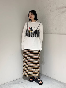 「アイテム（その他トップス）」を使った、ヤスダ ナナセさん（レディース・154cm・20代）の夏コーディネート