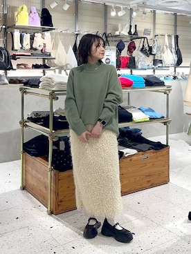 ヤスダ ナナセさん（レディース・154cm）の冬コーディネート