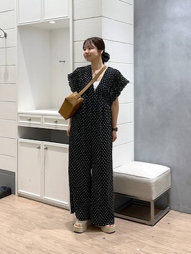 「アイテム（バレッタ/ヘアクリップ）」を使った、ヤスダ ナナセさん（レディース・154cm・20代）の夏コーディネート