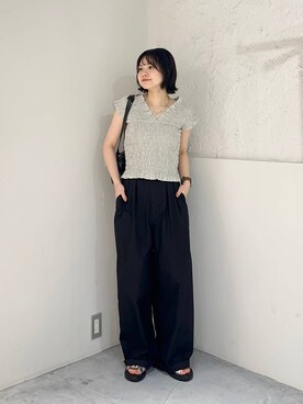 「アイテム（その他トップス）」を使った、ヤスダ ナナセさん（レディース・154cm・20代）の夏コーディネート