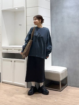 「アイテム（スウェット）」を使った、ヤスダ ナナセさん（レディース・154cm・20代）の夏コーディネート