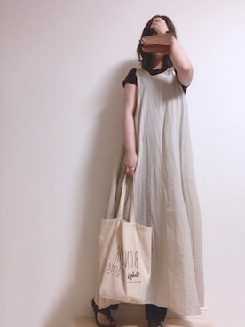 「アイテム（デジタル腕時計、ピンク系）」を使った、kaorunさん（レディース・160cm）の秋コーディネート