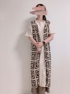 「アイテム（デジタル腕時計、ピンク系）」を使った、kaorunさん（レディース・160cm）の秋コーディネート