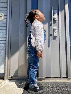 「GAP（ギャップ）のアイテム（オールインワン・サロペット）」を使った、Kさん（レディース・161cm）の夏コーディネート