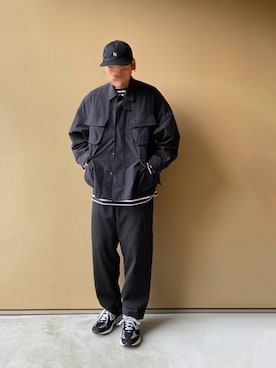 「BATONER（バトナー）のアイテム（パンツ）」を使った、nowhere☻さん（メンズ・180cm）の冬コーディネート