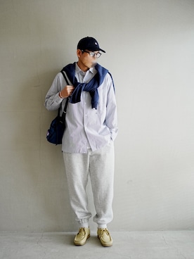 「nanamica（ナナミカ）のアイテム（シャツ/ブラウス）」を使った、nowhere☻さん（メンズ・180cm）の秋コーディネート