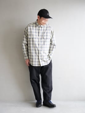 「BATONER（バトナー）のアイテム（パンツ）」を使った、nowhere☻さん（メンズ・180cm）の春コーディネート