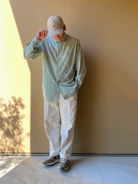 「nanamica（ナナミカ）のアイテム（シャツ/ブラウス）」を使った、nowhere☻さん（メンズ・180cm）の秋コーディネート