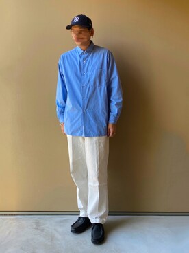 「nanamica（ナナミカ）のアイテム（シャツ/ブラウス）」を使った、nowhere☻さん（メンズ・180cm）の秋コーディネート