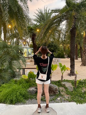 「HUMAN MADE（ヒューマンメード）のアイテム（財布/小物）」を使った、Cindy Chen 🌼さん（レディース・156cm）の夏コーディネート