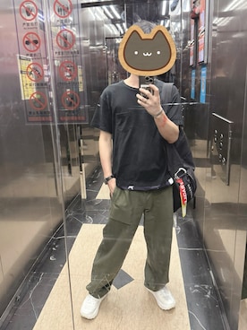 「アイテム（チノパンツ）」を使った、キヨシさん（メンズ・168cm・30代）の夏コーディネート
