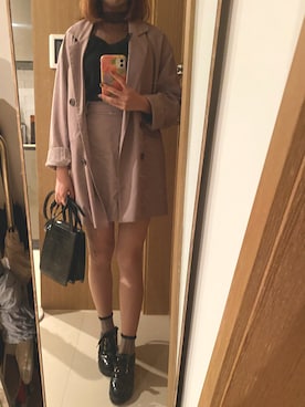 「Heather（ヘザー）のアイテム（テーラードジャケット）」を使った、RTさん（レディース・158cm）の秋コーディネート