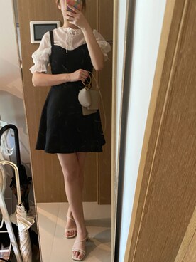 「BUBBLES（バブルス）のアイテム（ワンピース/ドレス）」を使った、RTさん（レディース・158cm）の秋コーディネート