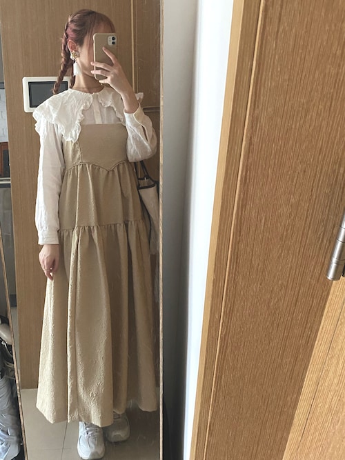 FURFUR（ファーファー）の「カットソーセットジャガードワンピース  