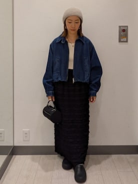 「URBAN RESEARCH Sonny Label（アーバンリサーチサニーレーベル）のアイテム（スカート）」を使った、MIHOさん（レディース・152cm）の夏コーディネート