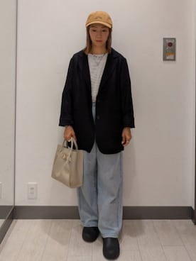 「URBAN RESEARCH DOORS（アーバンリサーチドアーズ）のアイテム（ジャケット/アウター）」を使った、MIHOさん（レディース・152cm）の夏コーディネート