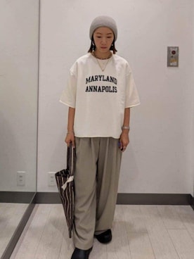 「beej（ビージ）のアイテム」を使った、MIHOさん（レディース・153cm）の秋コーディネート