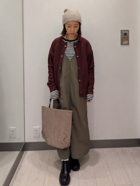 「RODE SKO（ロデスコ）のアイテム（ブーツ）」を使った、MIHOさん（レディース・153cm）の秋コーディネート