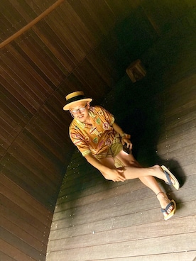 「アイテム（サンダル）」を使った、Cookieさん（メンズ・173cm・40代）の秋コーディネート