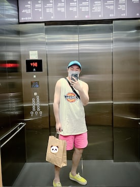 「SPARK（スパーク）のアイテム（帽子）」を使った、BirKin .Cさん（メンズ・174cm）の秋コーディネート