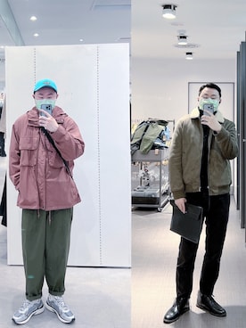 「PULL&BEAR（プルアンドベア）のアイテム（パンツ）」を使った、BirKin .Cさん（メンズ・174cm）の冬コーディネート