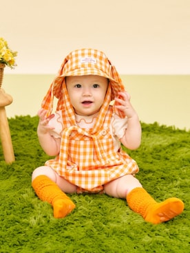 「apres les cours（アプレレクール）のアイテム」を使った、F.O.OnlineStoreさん（キッズ・70cm）の春コーディネート