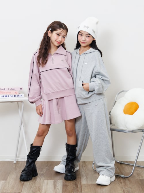 裏毛ハーフジップトップス（スウェット）｜algy（アルジー）の