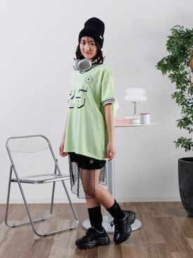 「アイテム（スニーカー）」を使った、F.O.OnlineStoreさん（キッズ・153cm）の夏コーディネート