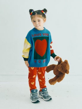 「アイテム（レッグウェア）」を使った、F.O.OnlineStoreさん（キッズ・110cm）の秋コーディネート