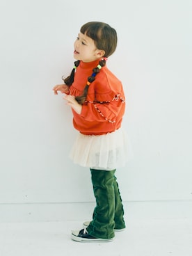 「アイテム（ワンピース/ドレス）」を使った、F.O.OnlineStoreさん（キッズ・110cm）の秋コーディネート