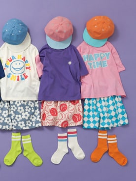 「BREEZE（ブリーズ）のアイテム（キャップ）」を使った、F.O.OnlineStoreさん（キッズ・110cm）の夏コーディネート