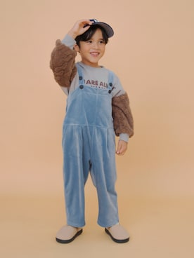 「アイテム（サロペット/オーバーオール）」を使った、F.O.OnlineStoreさん（キッズ・110cm）の冬コーディネート