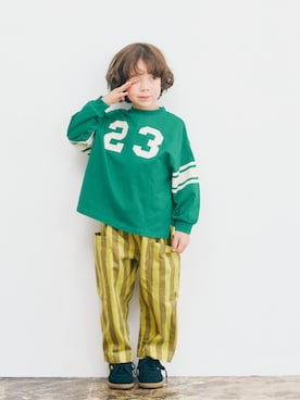 「アイテム（レッグウェア）」を使った、F.O.OnlineStoreさん（キッズ・110cm）の秋コーディネート