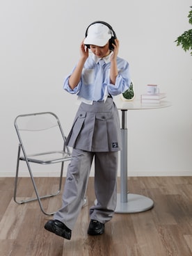 「アイテム（帽子）」を使った、F.O.OnlineStoreさん（キッズ・152cm）の夏コーディネート