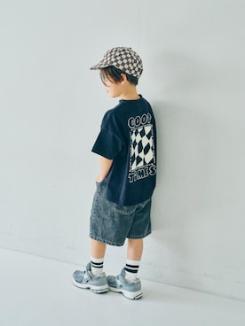 「p.premier（ピードットプルミエ）のアイテム（パンツ）」を使った、F.O.OnlineStoreさん（キッズ・110cm）の春コーディネート