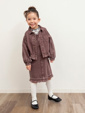 「アイテム（ブルゾン）」を使った、F.O.OnlineStoreさん（キッズ・110cm）の秋コーディネート