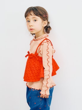 「アイテム（パンツ）」を使った、F.O.OnlineStoreさん（キッズ・110cm）の秋コーディネート