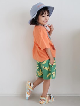 「BREEZE（ブリーズ）のアイテム（その他パンツ）」を使った、F.O.OnlineStoreさん（キッズ・100cm）の夏コーディネート