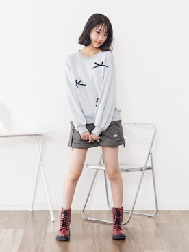「アイテム（ブーツ）」を使った、F.O.OnlineStoreさん（キッズ・157cm）の秋コーディネート