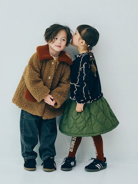 「アイテム（セットアップ）」を使った、F.O.OnlineStoreさん（キッズ・110cm）の秋コーディネート