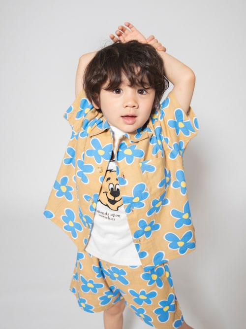 セール】【WEB限定/リンク/ジュニア対応】POP総柄 半袖シャツ（シャツ