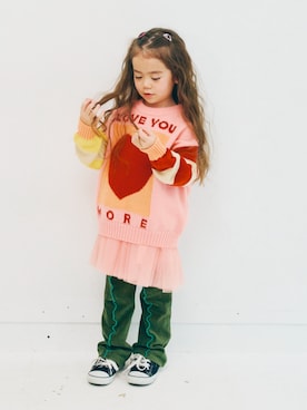 「アイテム（ワンピース/ドレス）」を使った、F.O.OnlineStoreさん（キッズ・110cm）の秋コーディネート