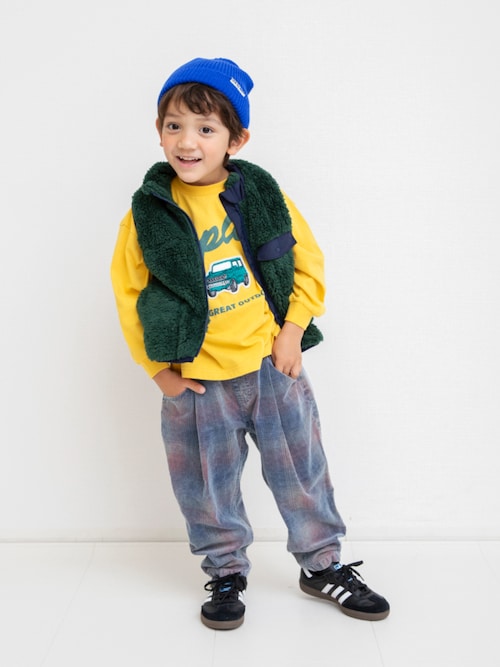 セール】【リンク】ファーフリースベスト_ジュニア対応（ダウンベスト