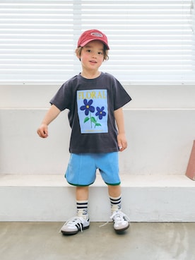 「apres les cours（アプレレクール）のアイテム」を使った、F.O.OnlineStoreさん（キッズ・110cm）の春コーディネート