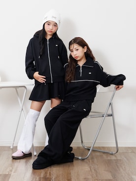 「アイテム（パーカー）」を使った、F.O.OnlineStoreさん（キッズ・140cm）の秋コーディネート