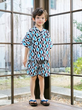 「アイテム（水着/着物・浴衣）」を使った、F.O.OnlineStoreさん（キッズ・110cm）の夏コーディネート