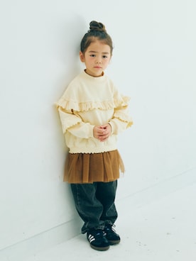 「アイテム（ワンピース/ドレス）」を使った、F.O.OnlineStoreさん（キッズ・110cm）の秋コーディネート