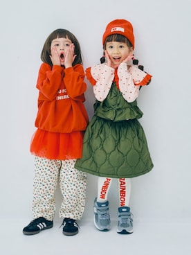 「アイテム（ワンピース/ドレス）」を使った、F.O.OnlineStoreさん（キッズ・110cm）の秋コーディネート