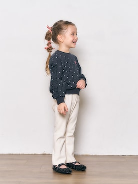 「apres les cours（アプレレクール）の後ろハートフレア/7days Style pants（レギンス/スパッツ）」を使った、F.O.OnlineStoreさん（キッズ・110cm）の夏コーディネート